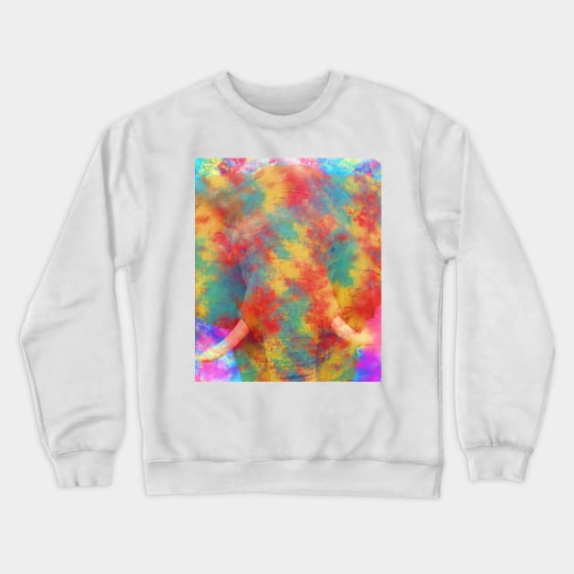 Abstract Elephant Crewneck Sweatshirt by uniqued